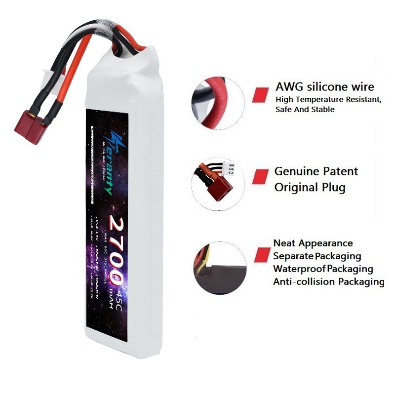 1/3 buah 2S 7.4V baterai Lipo  - Drone Racing Battery ulasan dan harga