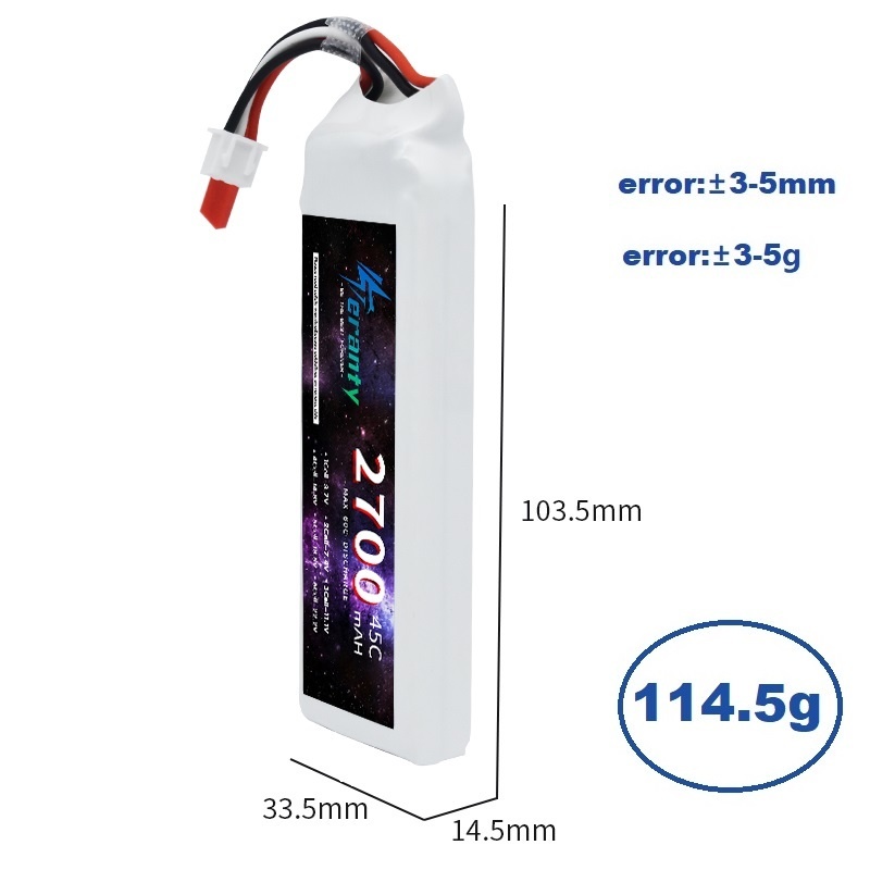 1/3 buah 2S 7.4V baterai Lipo  - Drone Racing Battery ulasan dan harga