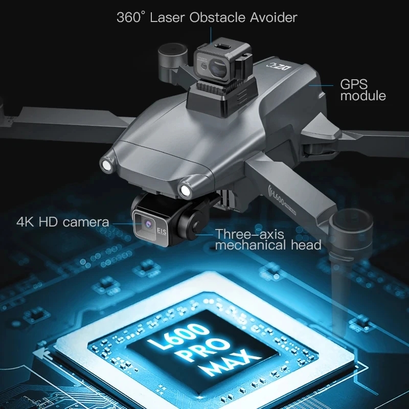 L600 PRO MAX Drone GPS profesi - Drone Racing Camera ulasan dan harga